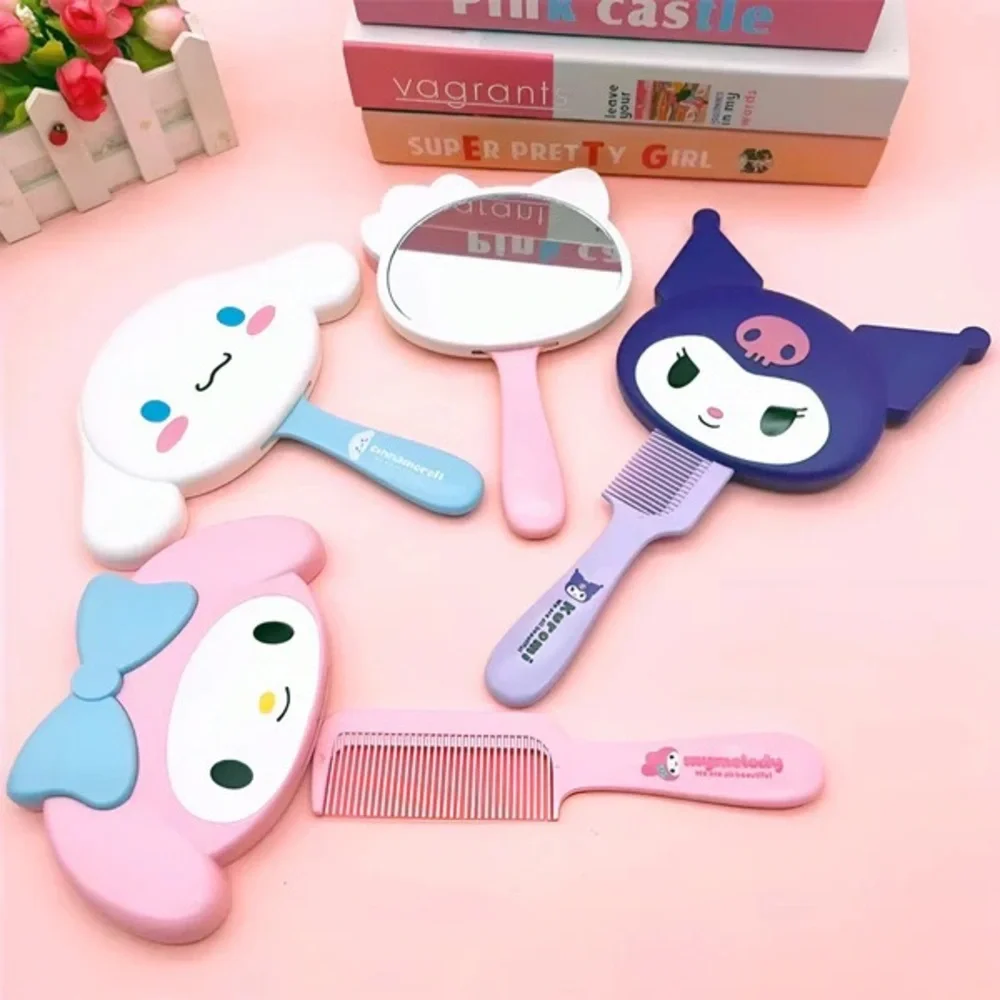 Sanrio Mirror with Comb Vanity Set Hello Kitty Kuromi My Melody